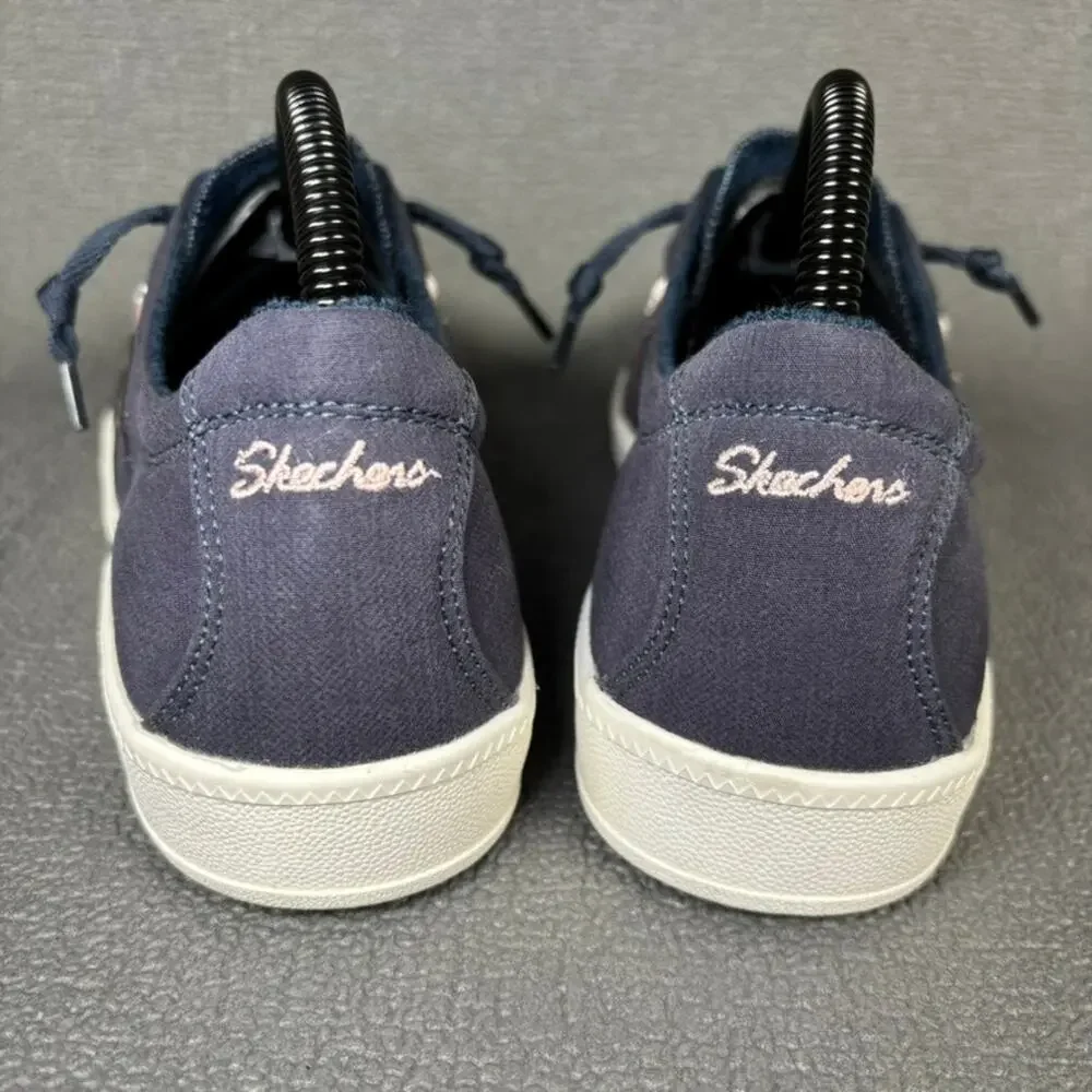 Skechers B Cute Hands Free 100041 Size 8.5 Women`s Navy Blue White Walking Shoes